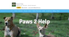 Desktop Screenshot of paws2help.org