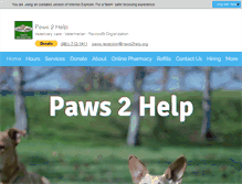 Tablet Screenshot of paws2help.org